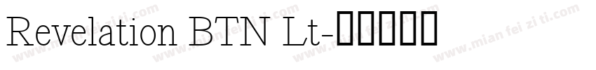 Revelation BTN Lt字体转换